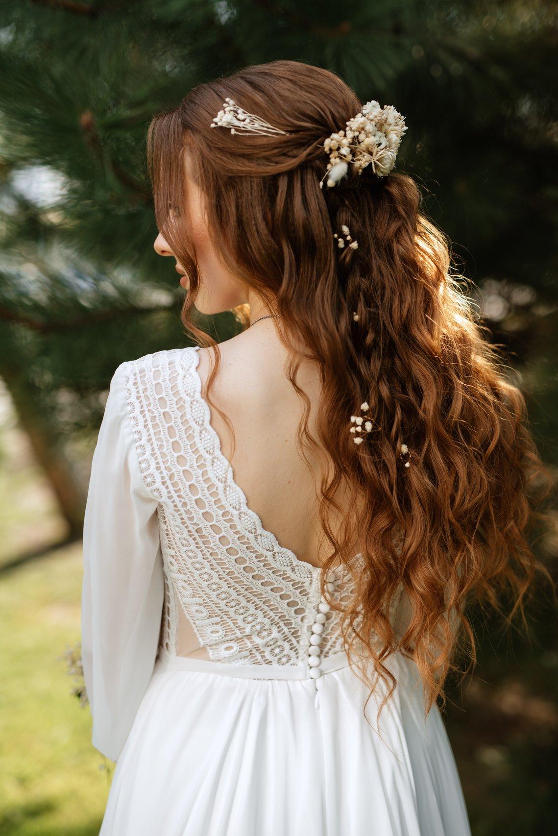 semiraccolto sposa con fiori