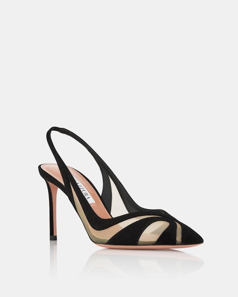 scarpe per matrimonio invitata slingback nere
