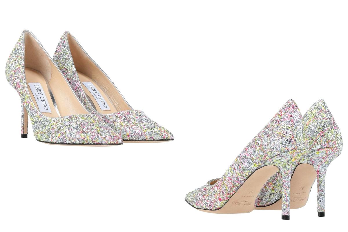 scarpe sposa brillantinate colorate