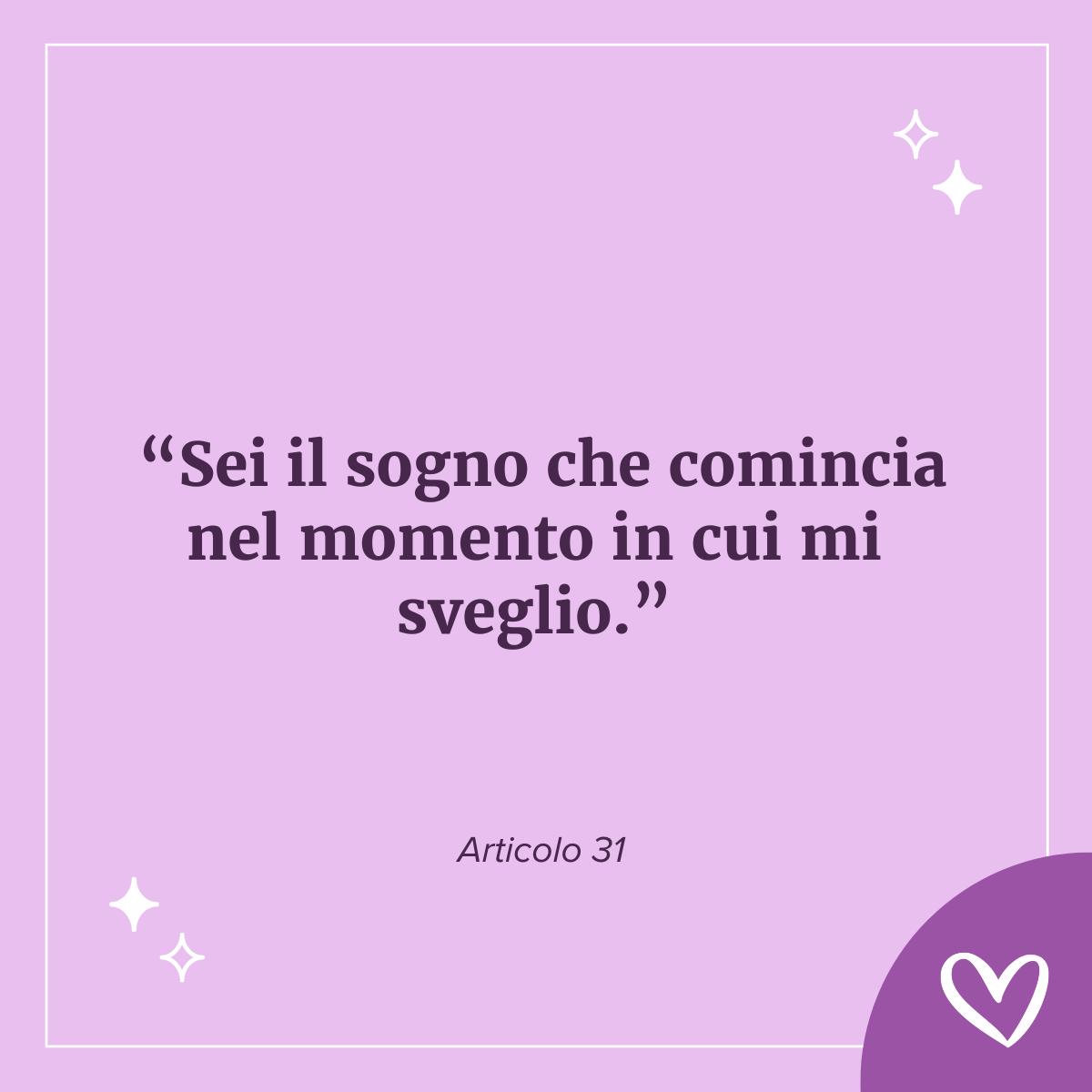 frasi romantiche brevi della musica Articolo 31