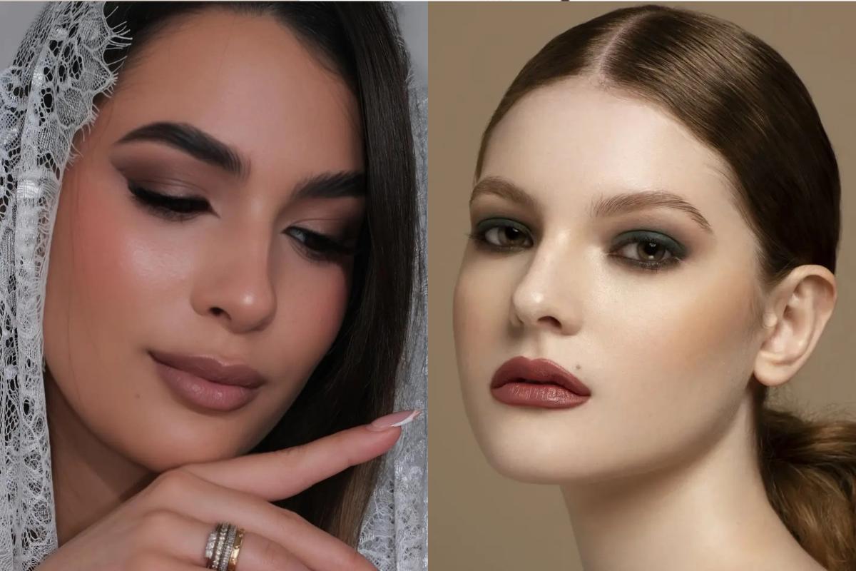 due spose con trucco intenso 
