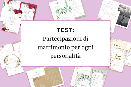 Partecipazioni di matrimonio per ogni personalità: [Fate il test!]