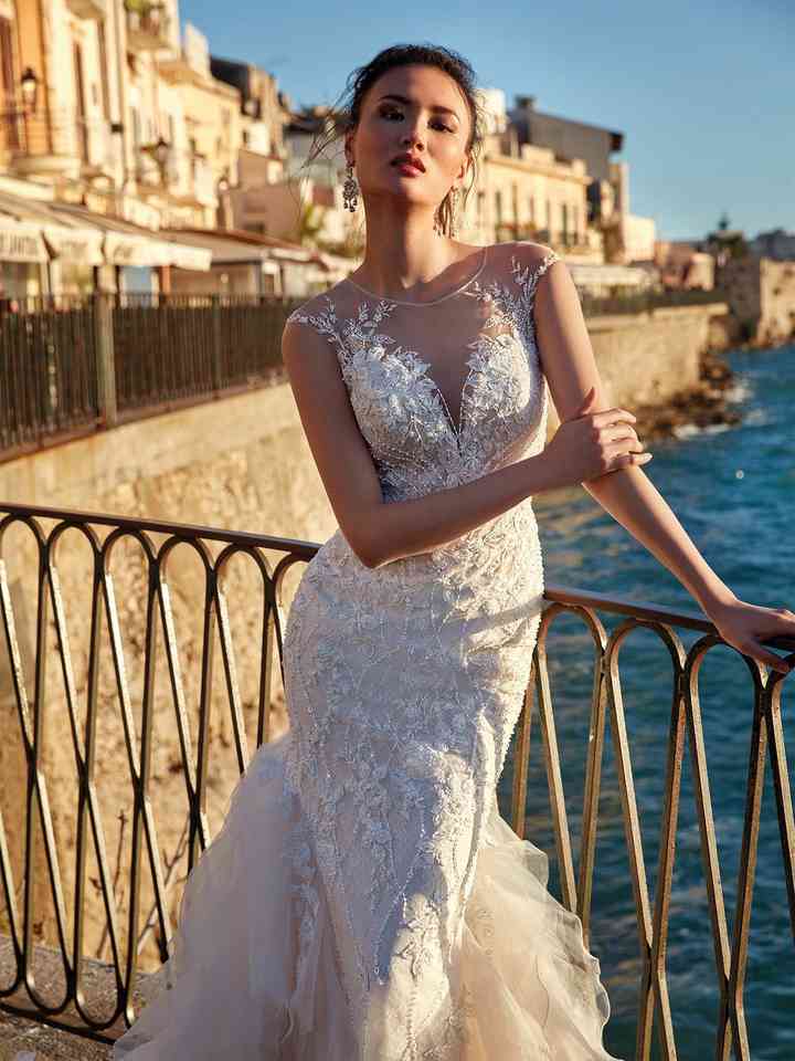 40 abiti da sposa con corpetto trasparente per un look super sensuale