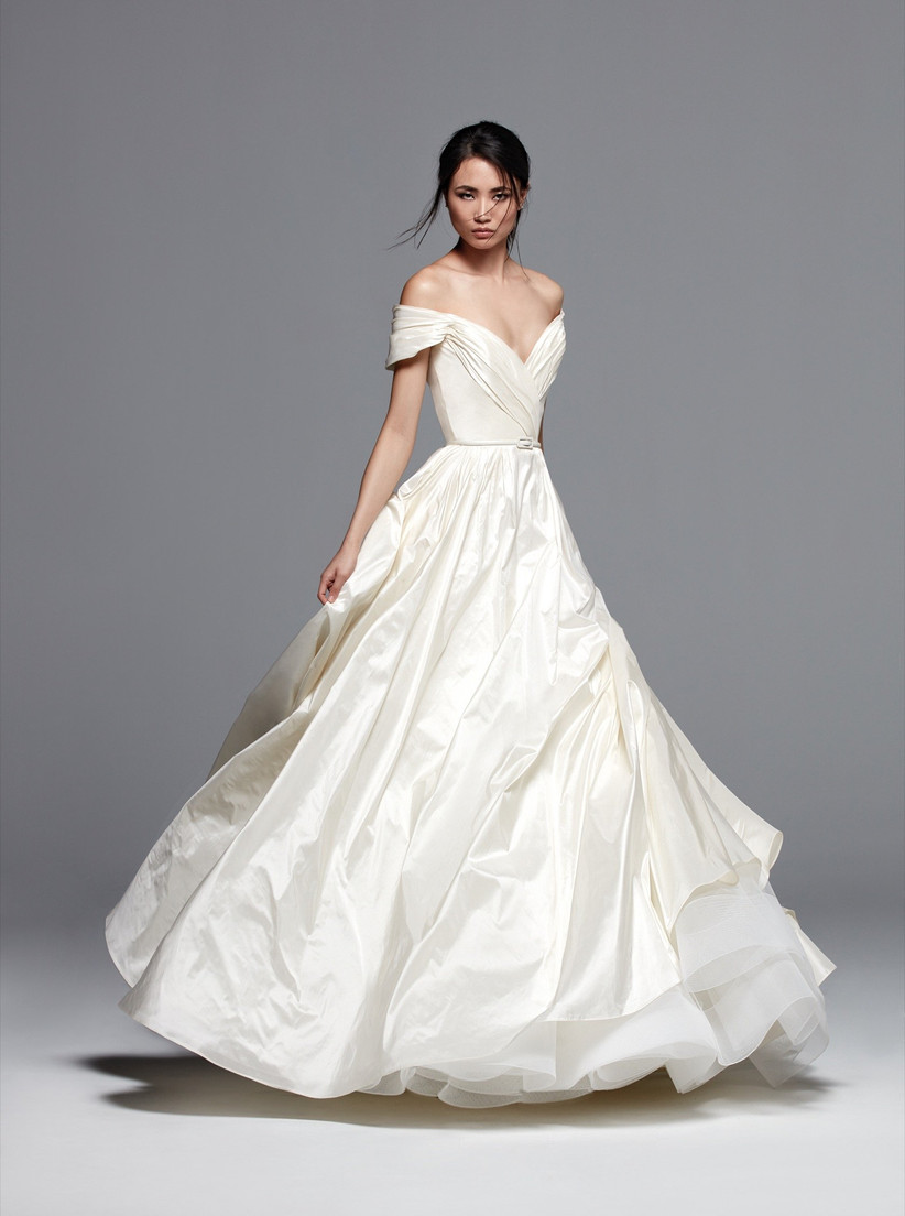 Abiti da sposa taffettà di seta on sale
