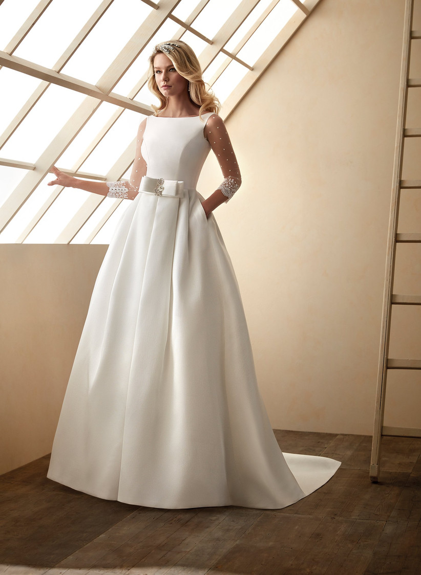 Robe Courte évasée Manches 3/4, Col Bateau - Viscose - Tailles XS Au XL - Plusieurs Coloris