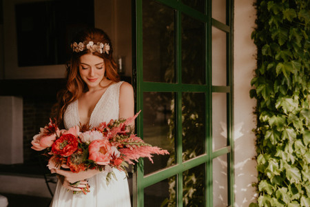 Bouquet da sposa con pampas: 30 idee glamour e originali