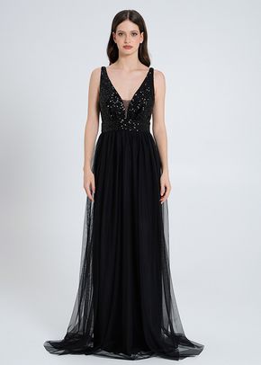 Abito Lungo Paillettes & Tulle, Rinascimento