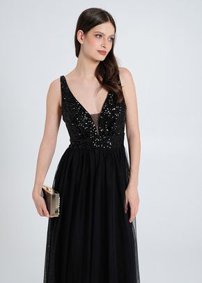 Abito Lungo Paillettes & Tulle, Rinascimento