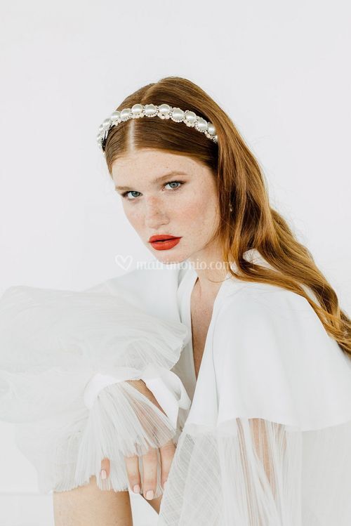 PHOEBE PEARL HEADBAND, Maria Elena Headpieces