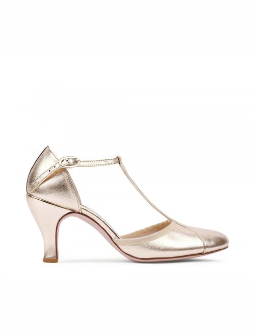 Baya t-straps - Light gold, Repetto