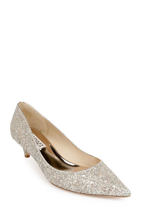 Madison II Wide-Width Glitter Kitten Heel1, Badgley Mischka