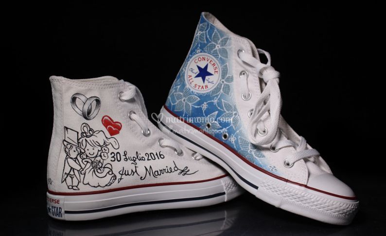 scarpe converse sposa