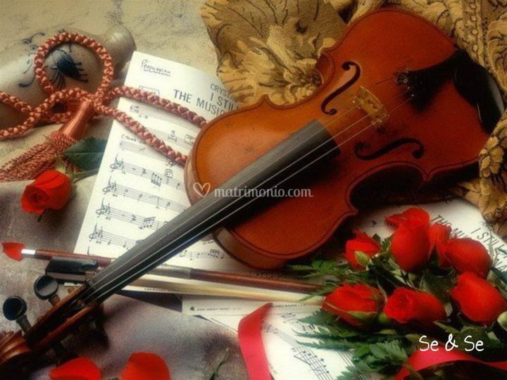 spartito musica matrimonio arpa violino