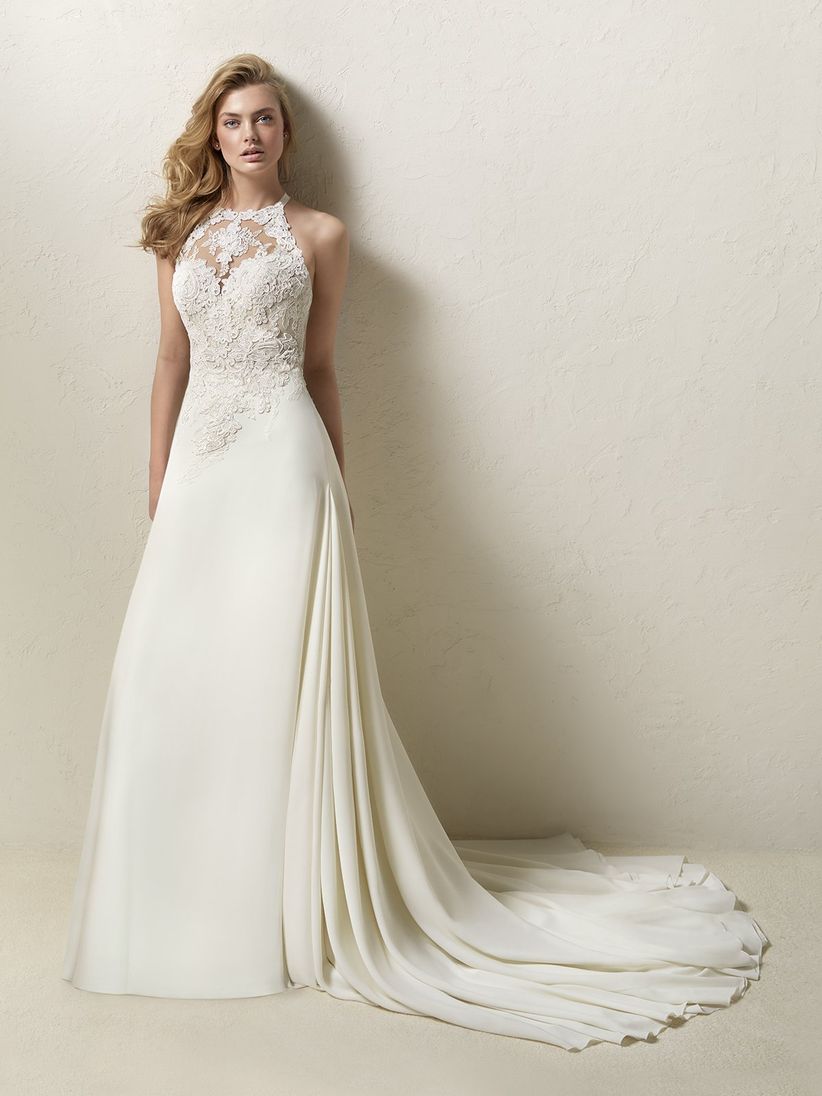 Abiti da sposa con scollatura all'americana i 30 modelli più belli!