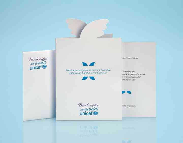 Partecipazioni Matrimonio Unicef.Bomboniere Unicef Una Scelta Per La Vita