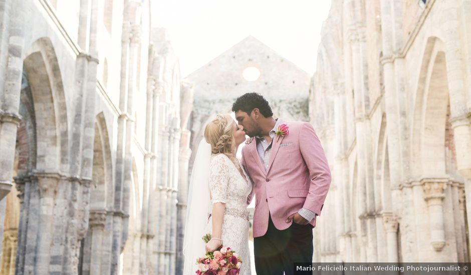 Il matrimonio di Luis e Erica a Chiusdino, Siena