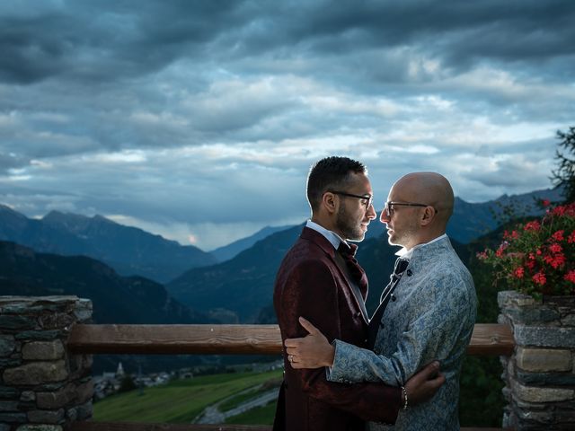 Il matrimonio di Leonardo e Michel a Aosta, Aosta 58