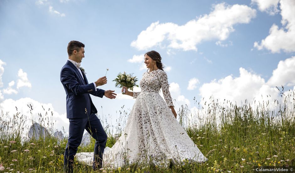 Il matrimonio di Lorenzo e Francesca a Badia-Abtei, Bolzano