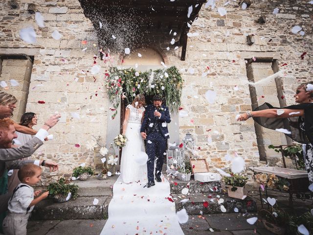 Il matrimonio di Leonardo e Alessandra a Castel Focognano, Arezzo 23