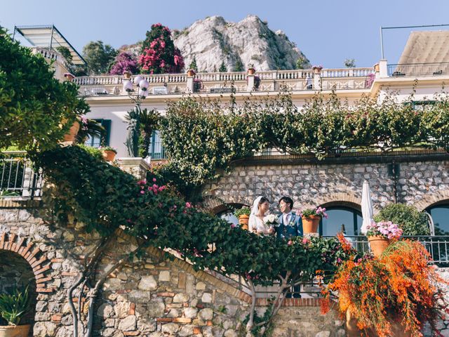 Il matrimonio di Makoto e Yume a Taormina, Messina 33