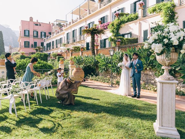 Il matrimonio di Makoto e Yume a Taormina, Messina 2