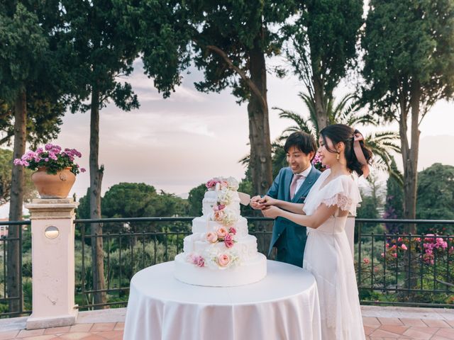 Il matrimonio di Makoto e Yume a Taormina, Messina 48