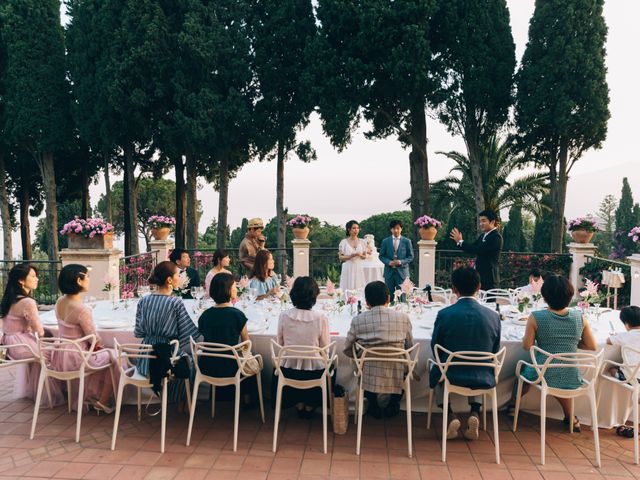 Il matrimonio di Makoto e Yume a Taormina, Messina 49