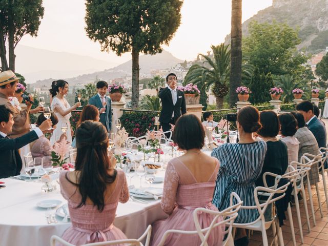 Il matrimonio di Makoto e Yume a Taormina, Messina 50