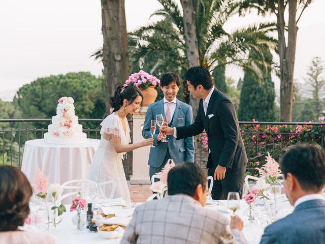 Il matrimonio di Makoto e Yume a Taormina, Messina 51