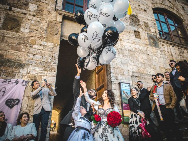 Il matrimonio di Alessio e Francesca a San Gimignano, Siena 40