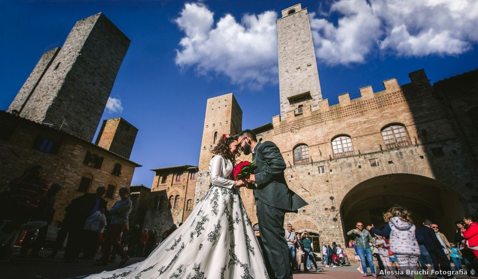 Il matrimonio di Alessio e Francesca a San Gimignano, Siena