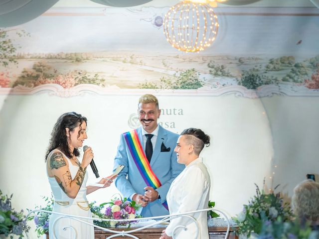 Il matrimonio di Elisabetta e Ana Carolina a Villa d&apos;Almè, Bergamo 43