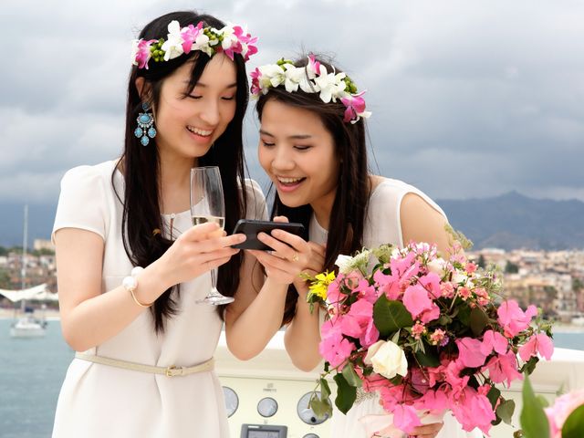 Il matrimonio di Jong e Shay a Taormina, Messina 25