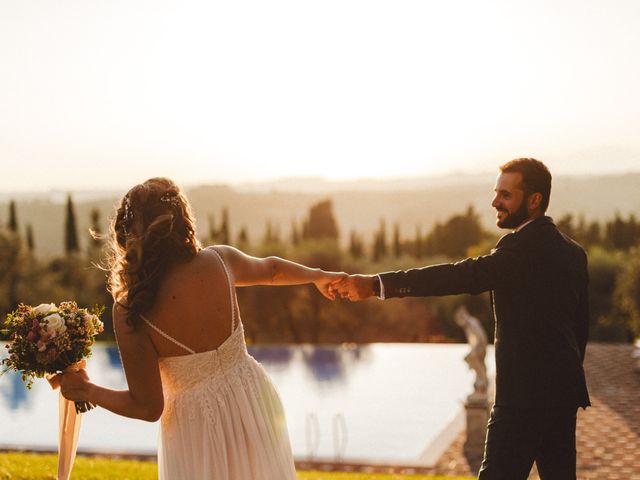 Il matrimonio di Claudio e Elena a Montespertoli, Firenze 1