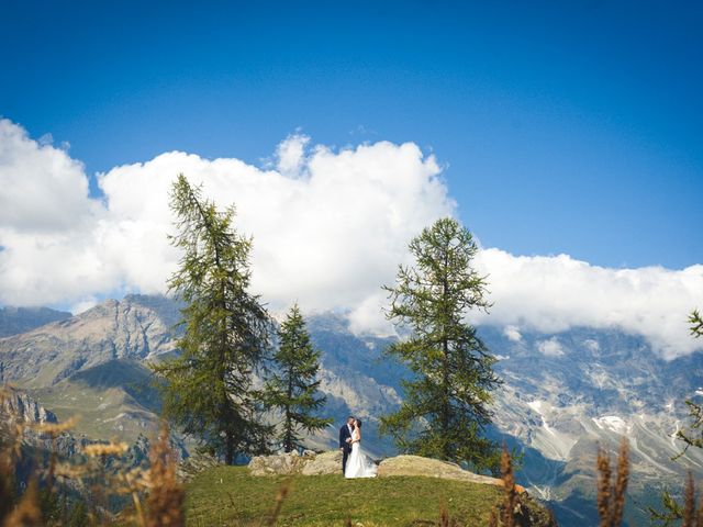 Il matrimonio di Lorenzo e Elisa a Valtournenche, Aosta 87