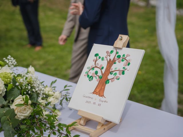 Il matrimonio di Sayaka e Giacomo a Bleggio Inferiore, Trento 5