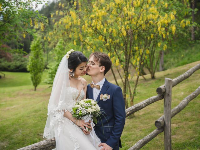 Il matrimonio di Sayaka e Giacomo a Bleggio Inferiore, Trento 6