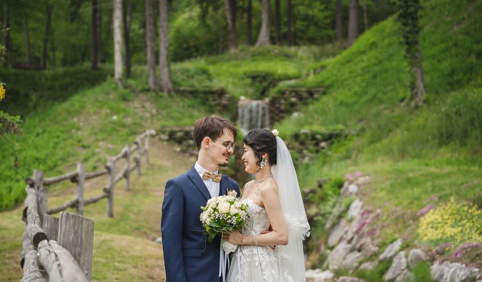 Il matrimonio di Sayaka e Giacomo a Bleggio Inferiore, Trento