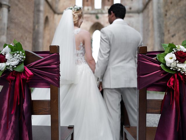 Il matrimonio di Abhijit e Ginevra a Chiusdino, Siena 38