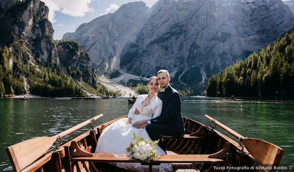 Il matrimonio di Giangiacomo e Miriam a Braies-Prags, Bolzano