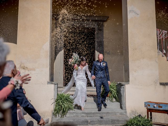 Il matrimonio di Simone e Rebecca a Montespertoli, Firenze 36