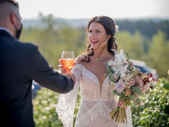 Il matrimonio di Simone e Rebecca a Montespertoli, Firenze 45