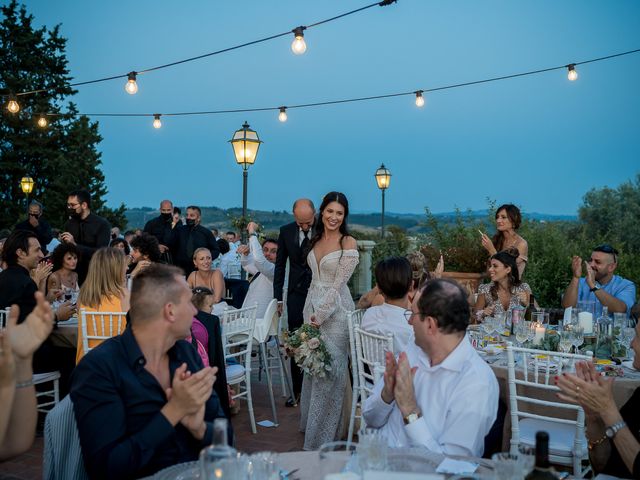 Il matrimonio di Simone e Rebecca a Montespertoli, Firenze 77