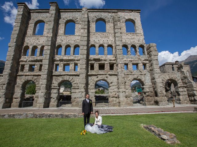 Il matrimonio di Simon e Sylvie a Charvensod, Aosta 28