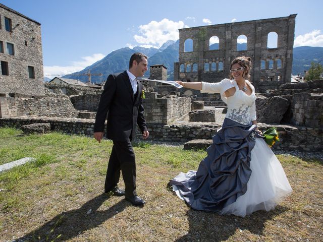 Il matrimonio di Simon e Sylvie a Charvensod, Aosta 34