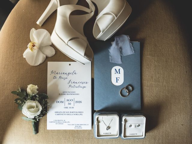 Il matrimonio di Mariangela e Francesco a Carpineto della Nora, Pescara 1