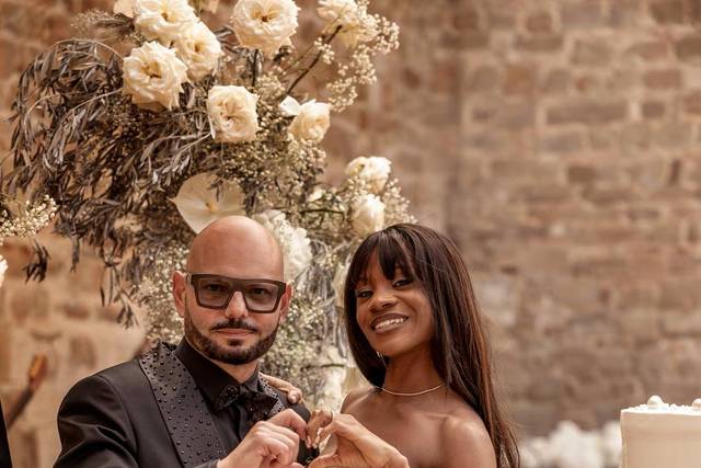 Le nozze di Christian Pierpaoli  e BlancheElioraMilèneYobo  1