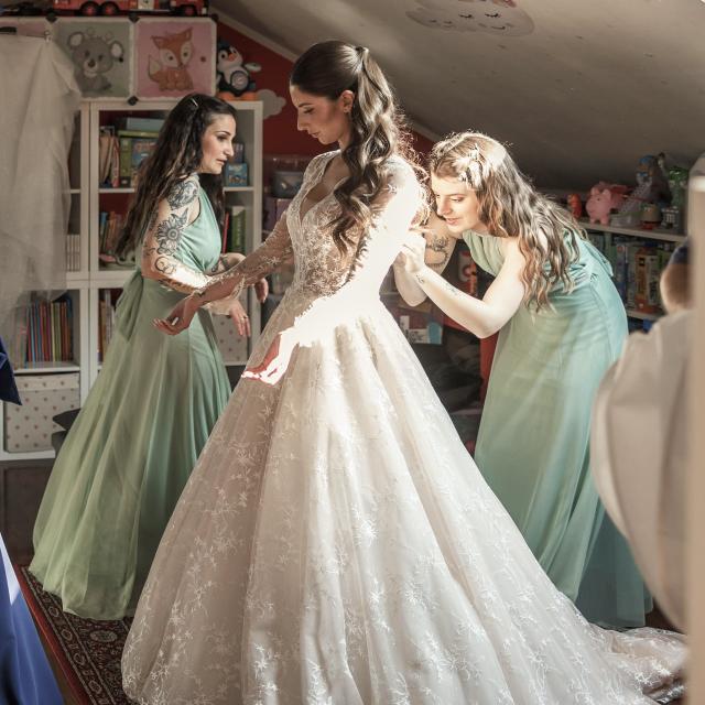 Arrigoni Bridal Dress Designers Crema - 1