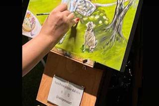 Sara Peron Pittrice dal vivo - Live painting - 17