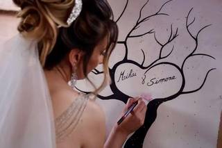 Live Wedding Painting - Sandrine Charraut Art - 9